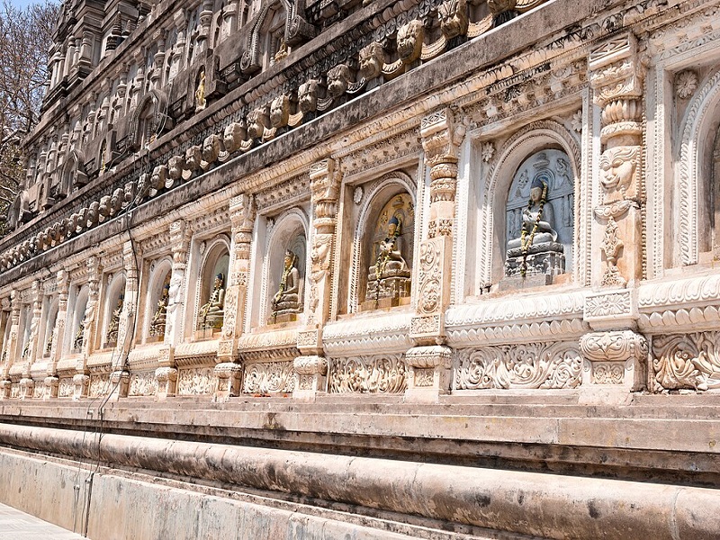 قسمت مختلف معبد ماهابودی هند